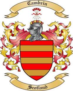 Cambrin Family Crest from Scotland