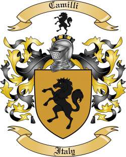 Camilli Family Crest from Italy