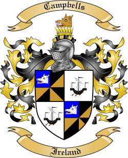 Campbells Family Crest from Ireland