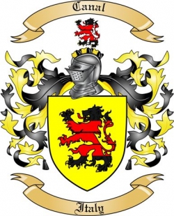 Canal Family Crest from Italy