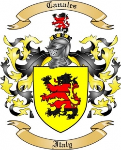 Canales Family Crest from Italy by The Tree Maker