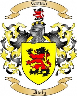 Canali Family Crest from Italy