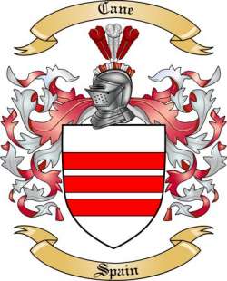 Cane Family Crest from Spain