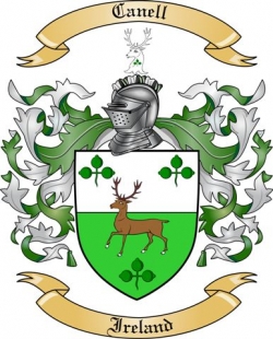 Canell Family Crest from Ireland