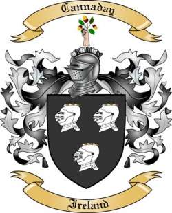 Cannaday Family Crest from Ireland
