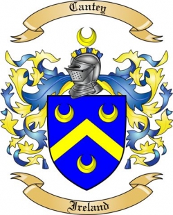 Cantey Family Crest from Ireland