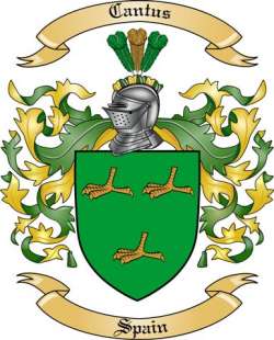 Cantus Family Crest from Spain