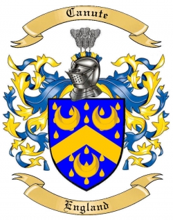 Canute Family Crest from England