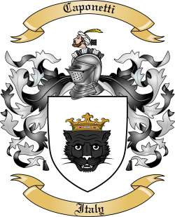Caponetti Family Crest from Italy