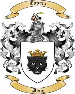 Caponi Family Crest from Italy