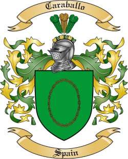 Caraballo Family Crest from Spain