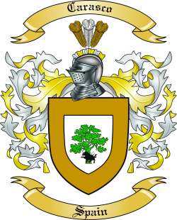 Carasco Family Crest from Spain