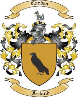 Carben Family Crest from Ireland