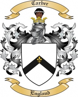 Carber Family Crest from England2