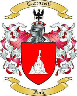 Carcarelli Family Crest from Italy