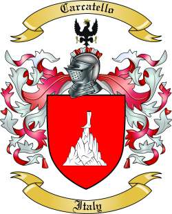 Carcatello Family Crest from Italy