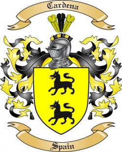 Cardena Family Crest from Spain
