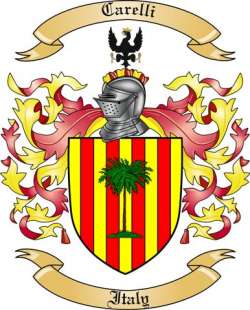 Carelli Family Crest from Italy