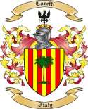 Caretti Family Crest from Italy