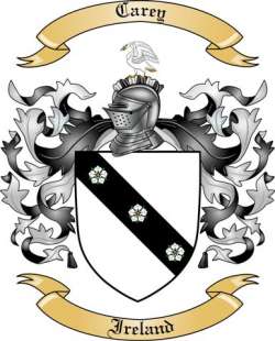 Carey Family Crest from Ireland