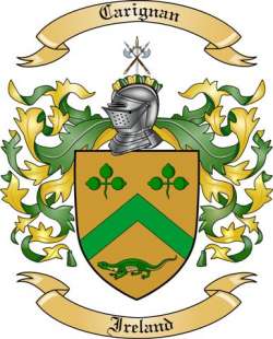 Carignan Family Crest from Ireland