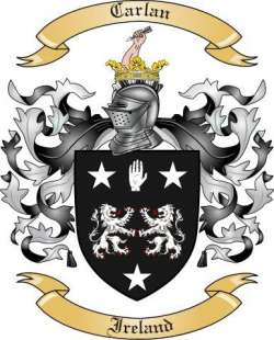 Carlan Family Crest from Ireland