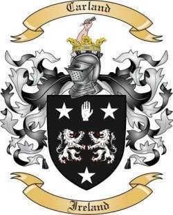 Carland Family Crest from Ireland