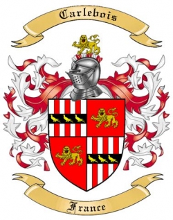 Carlebois Family Crest from France