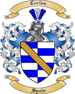 Carlos Family Crest from Spain
