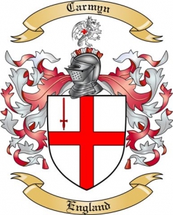 Carmyn Family Crest from England