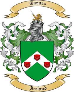 Carnes Family Crest from Ireland
