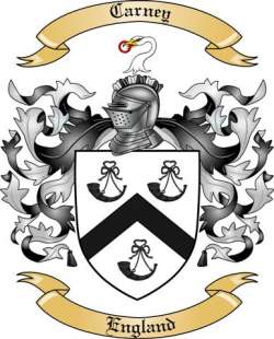 Carney Family Crest from England