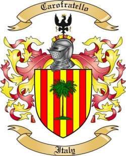 Carofratello Family Crest from Italy