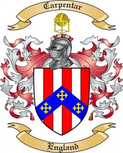 Carpentar Family Crest from England