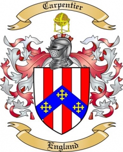 Carpentier Family Crest from England