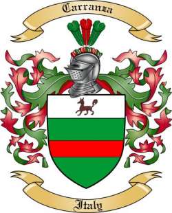 Carranza Family Crest from Italy