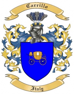 Carrillo Family Crest from Italy