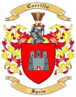Carrillo Family Crest from Spain