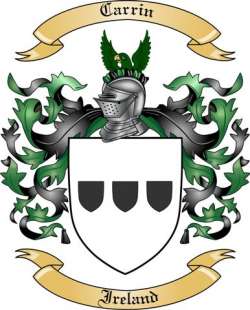 Carrin Family Crest from Ireland
