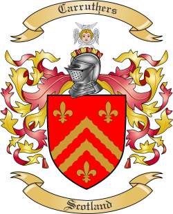 Carruthers Family Crest from Scotland