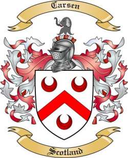 Carsen Family Crest from Scotland