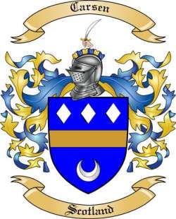 Carsen Family Crest from Scotland2