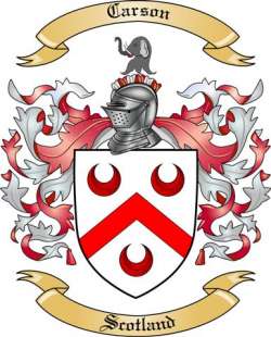 Carson Family Crest from Scotland