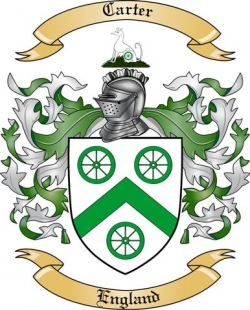Carter Family Crest from England