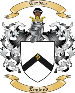 Carvere Family Crest from England2