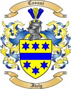 Casani Family Crest from Italy2