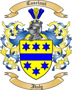 Casciani Family Crest from Italy2