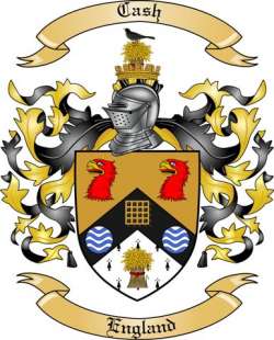 Cash Family Crest from England