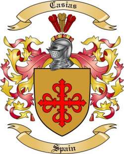 Casias Family Crest from Spain