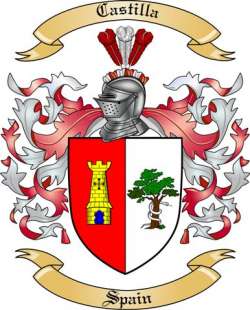 Castilla Family Crest from Spain